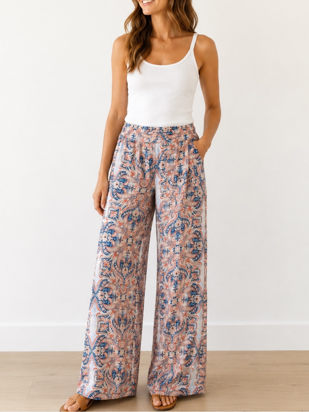 Takara Multicolor Wide Leg Pants